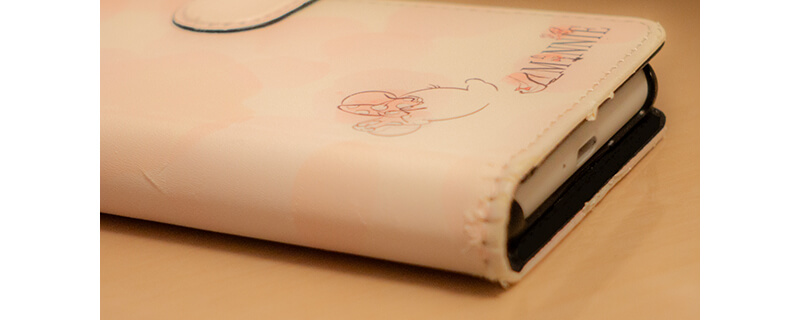 写真：Xperia 10 II　ミニーマウスの手帳型ケース